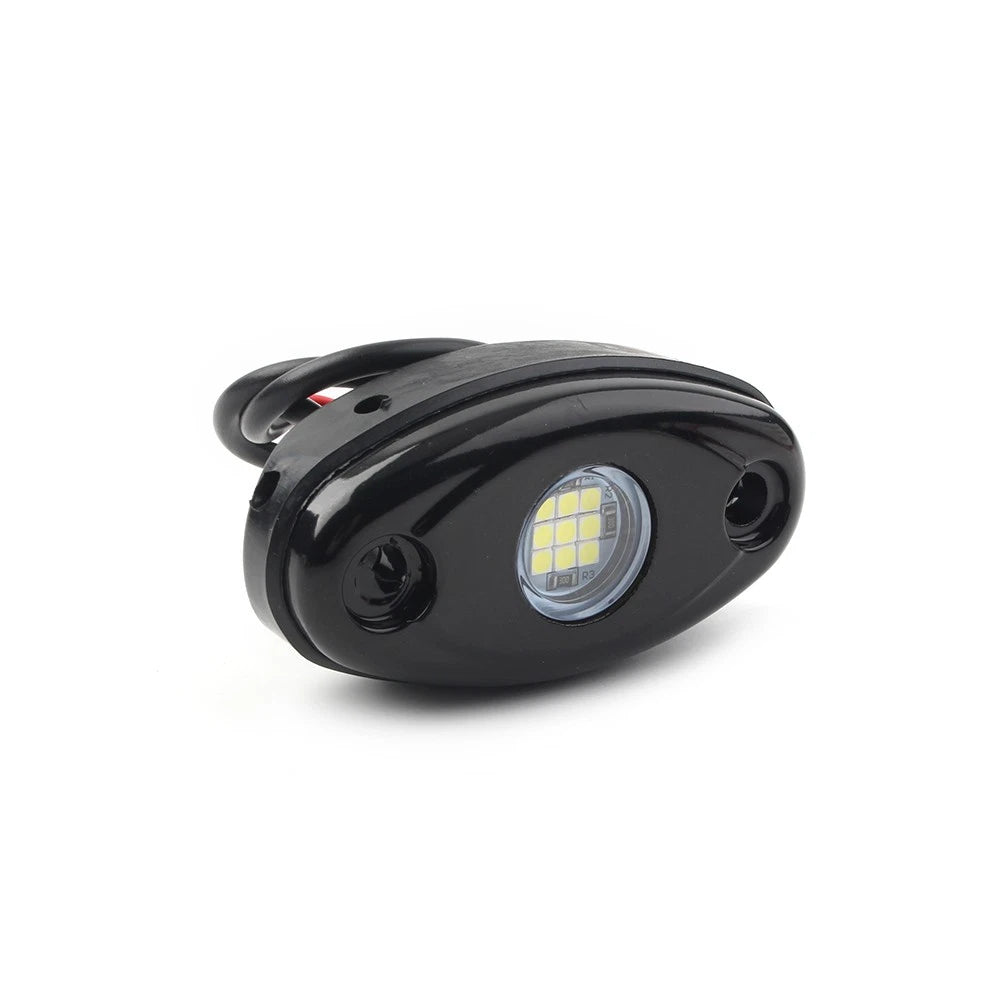 White LED Rock Light for JEEP ATV Off-Road Truck Under Body Trail Rig Lamp 2PCS