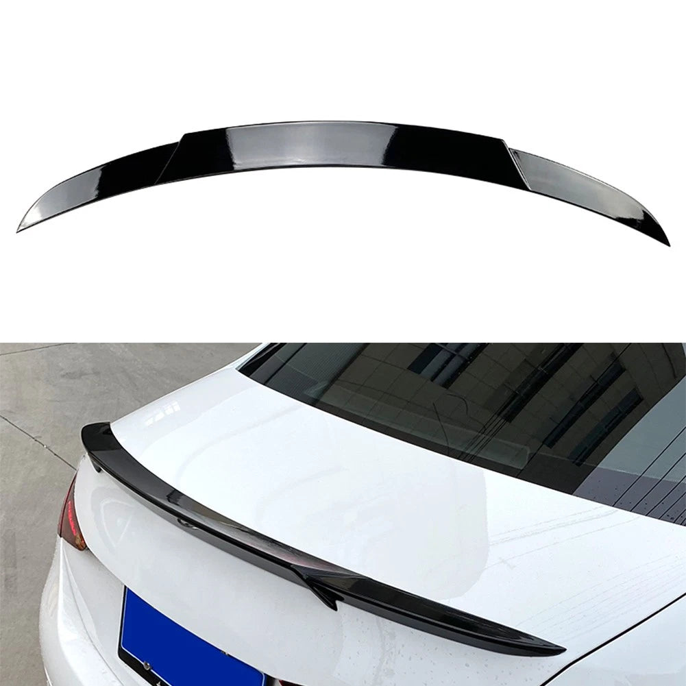 1 Piece Car Tail Wing Rear Trunk Spoiler Glossy Black For Benz C-Class W206
