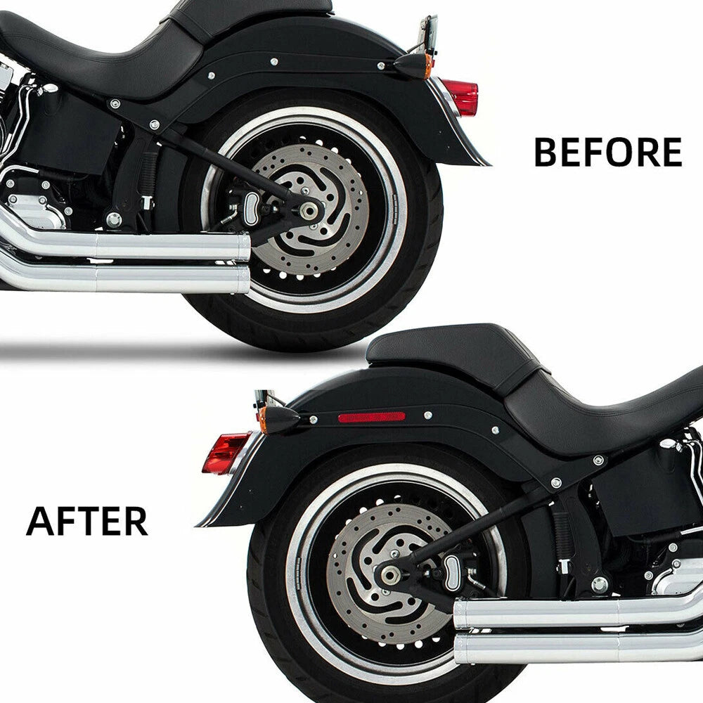 Motorcycle Red Lens Tail Rear LED Light Brake For Harley Dyna Softail Sportster