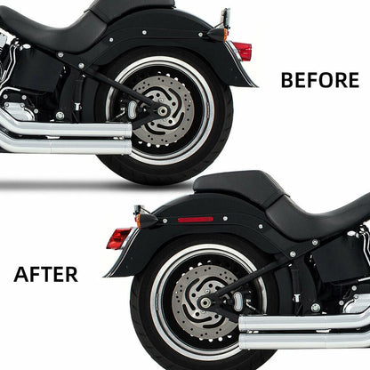 Motorcycle Red Lens Tail Rear LED Light Brake For Harley Dyna Softail Sportster