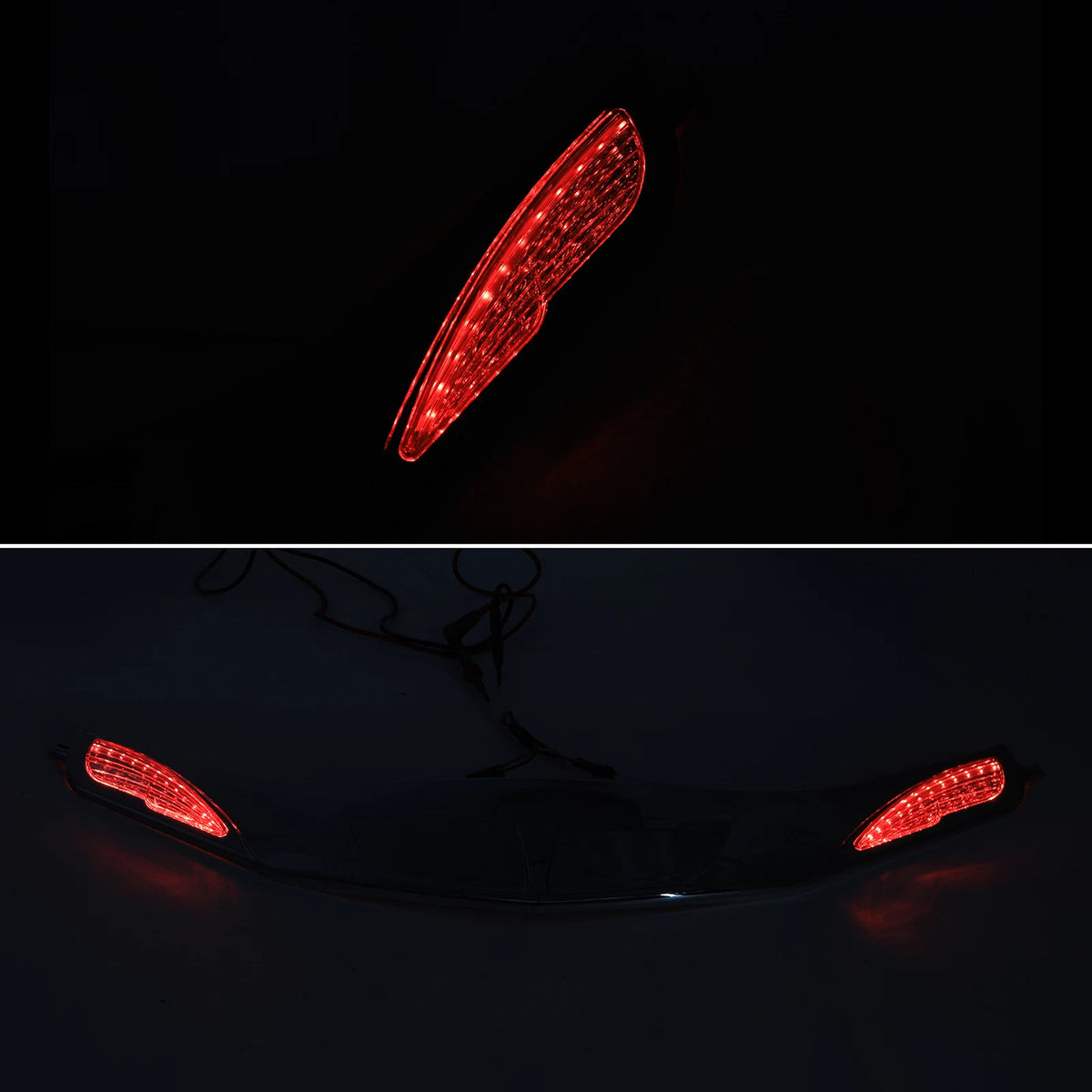 Chrome Windshield Trim & Light Fit For Honda Goldwing GL1800 01-17 F6B 13-17 US