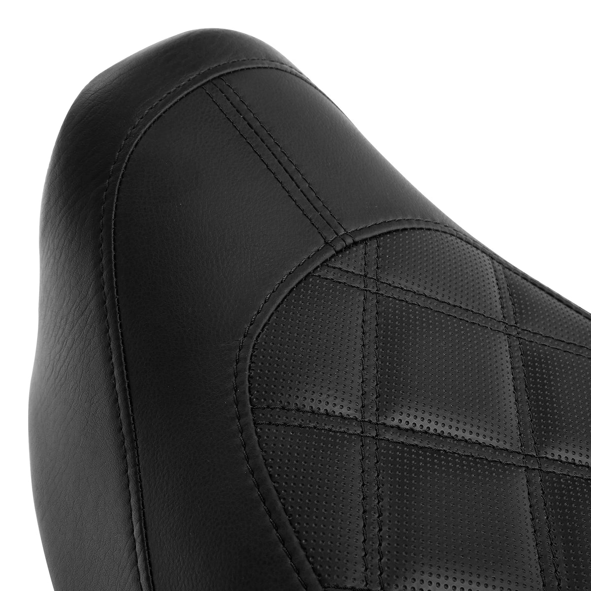 Two-Up Driver Passenger Gel Seat Fit For Harley Super Glide Custom FXDC 2006-17