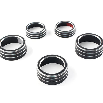 Control Switch Knob Ring Cover Trim For Honda Accord 10th Generation 18-22 Black