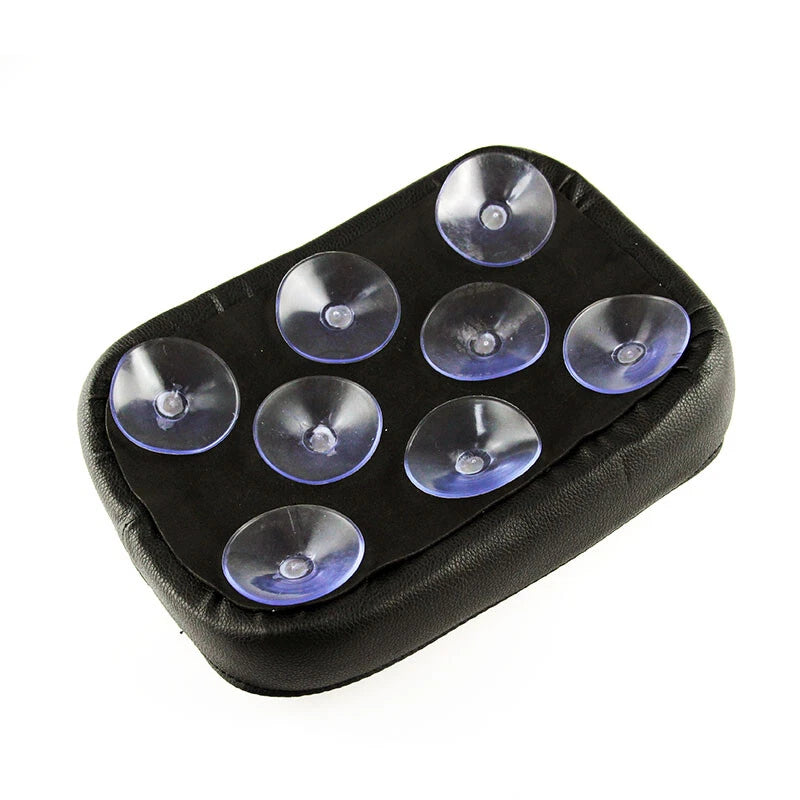 Smooth Rear Passenger Pad Seat Pillion 8 Suction Cup For Harley Honda Motorcycle