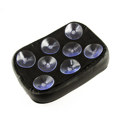 Smooth Rear Passenger Pad Seat Pillion 8 Suction Cup For Harley Honda Motorcycle