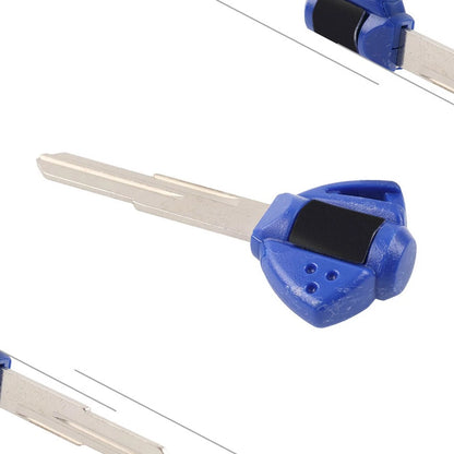 Blue Motorcycle Blank Uncut Key Blade For Suzuki GSXR600 GSXR750 GSXR1000