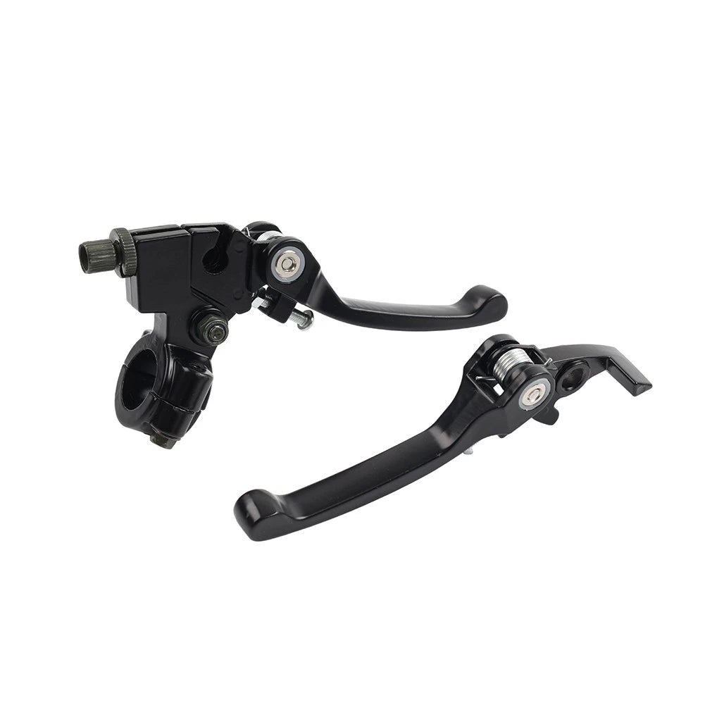 Brake Clutch Levers Black For Dirt Bike 50cc 125cc 22mm 7/8 Inch Handlebar
