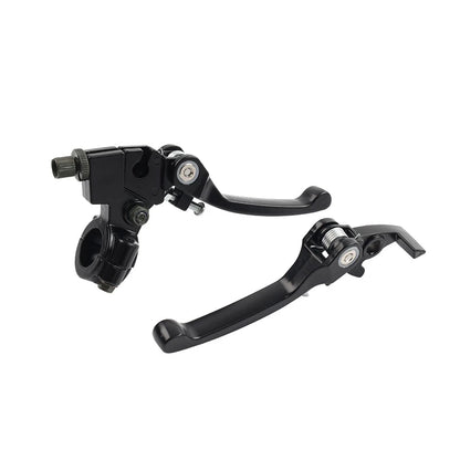 Brake Clutch Levers Black For Dirt Bike 50cc 125cc 22mm 7/8 Inch Handlebar