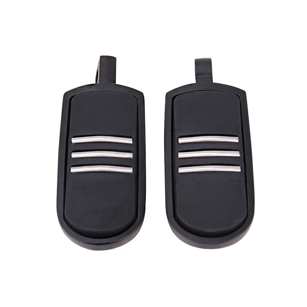 Black 32mm Highway Foot Pegs Pedals For Harley Touring Road King Street Glide US