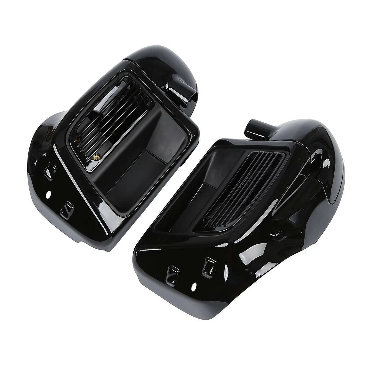 Black Lower Vented Fairing &Water-Cooled Fit For Harley Touring Road Glide 14-24