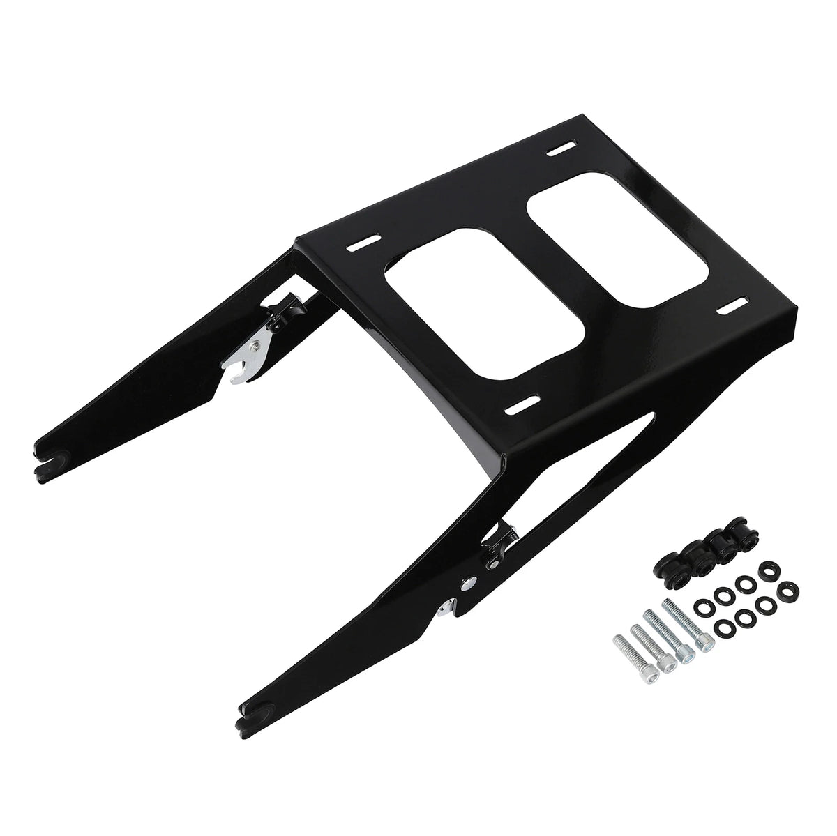 Black King Trunk Backrest Mount Rack For Harley Sport Glide FLSB 18-25 TCMT