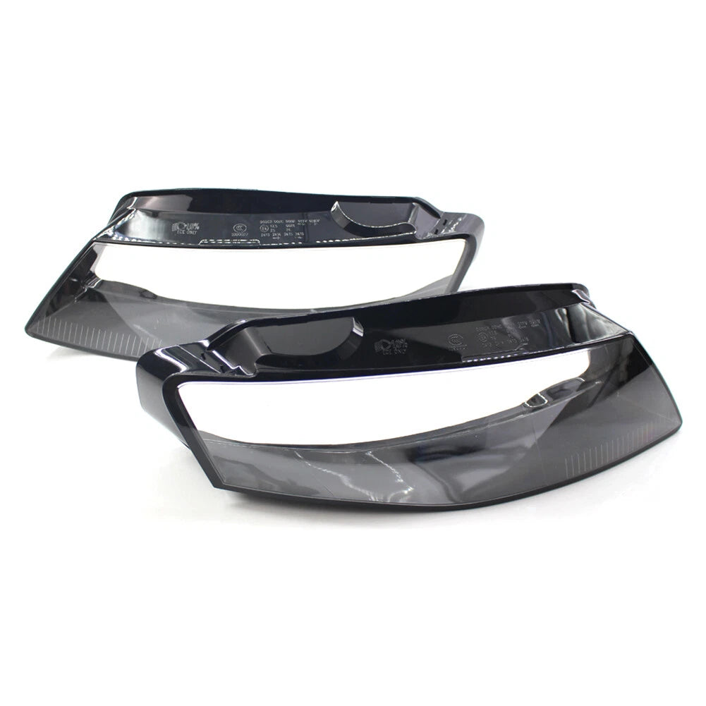 Headlight Lens Shell Cover Lampshade For Audi A4 B8 2009-2012 Transparent Pair