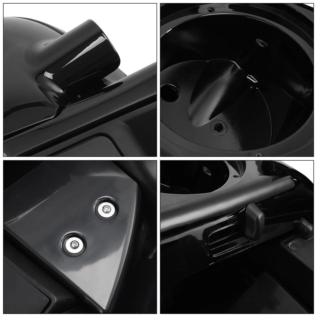 Lower Vented Fairing + 6.5"Speaker Box Pod Fit For Harley Touring Glide FL 14-24