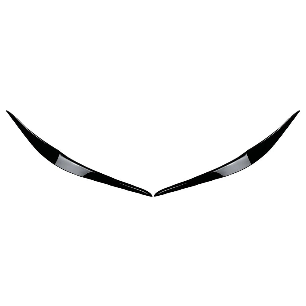 Headlights Eyebrow Cover Trim For BMW 2 Series F22 F23 F87 M2 2 Door 14-21 Black