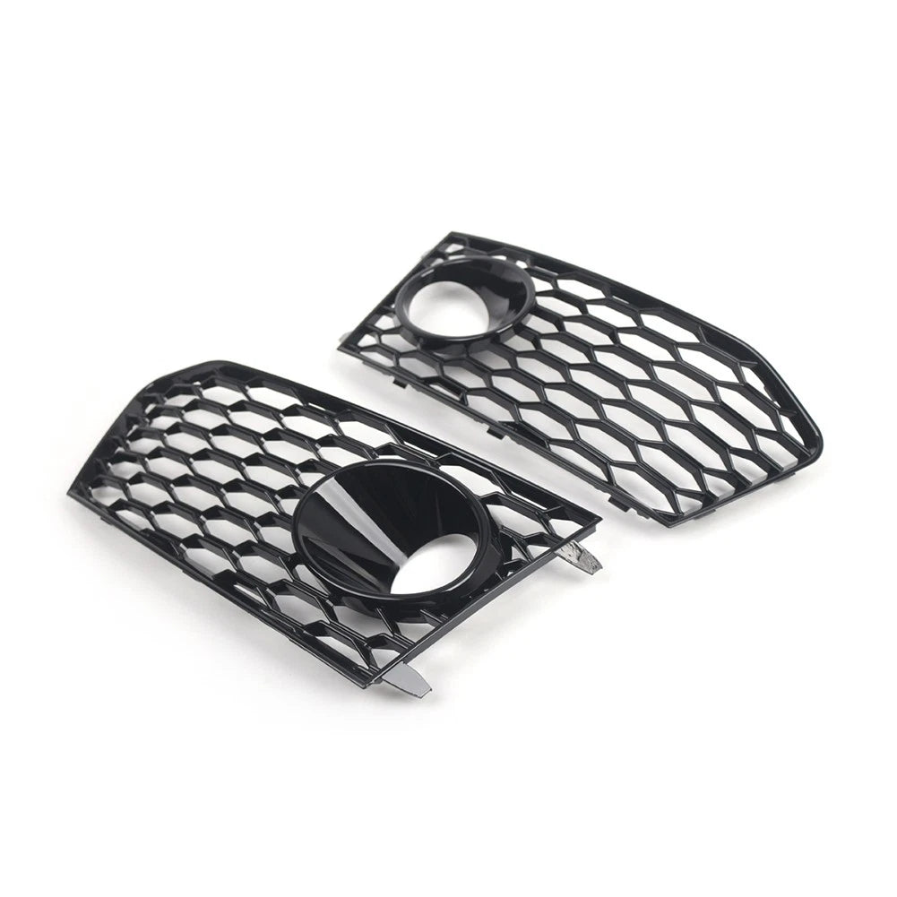 Front Bumper Fog Light Frame Grille Cover For Audi RS7 2014-2018