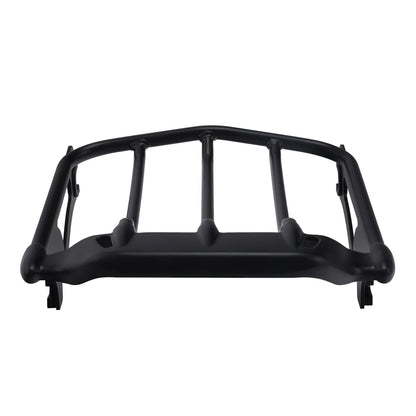 Black 2-Up Luggage Rack Fit For Harley Touring Electra Street Road Glide 2009-25