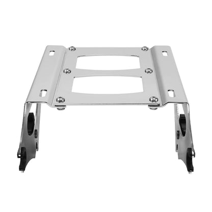 Two Up Chrome Pack Luggage Rack Fit For Harley Touring Road Glide 14-Up 19