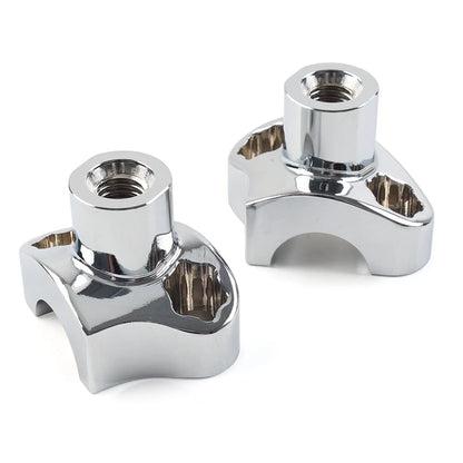 1.7 Tall Handlebar Risers For Harley-Davidson Dyna For Harley Street bob Chrome