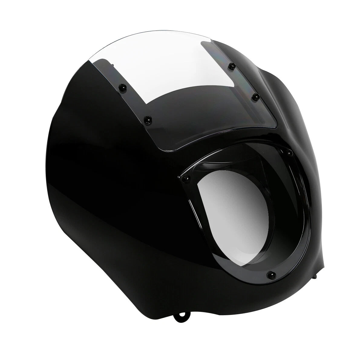 5.75" Headlight Quarter Fairing Windshield W/ 39mm Clamps Fit For Harley Dyna US