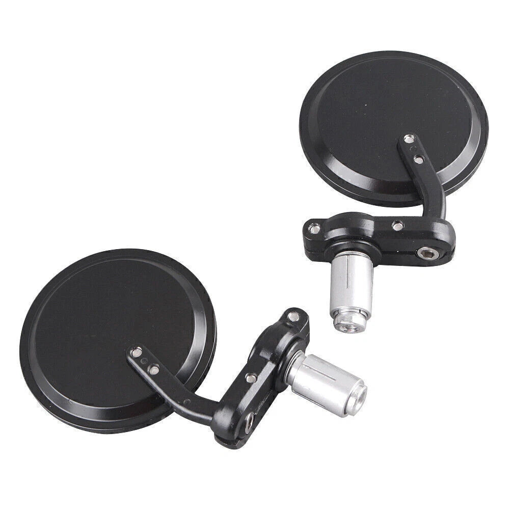 Motot Round 7/8" Handlebar End Side Rearview Mirror For Cafe Racer For Honda CB