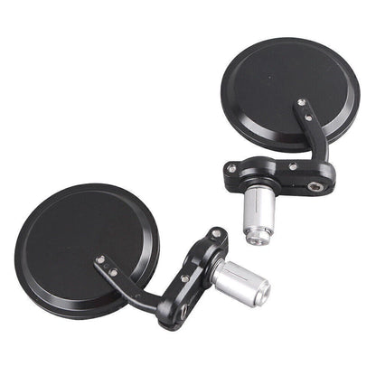 Motot Round 7/8" Handlebar End Side Rearview Mirror For Cafe Racer For Honda CB