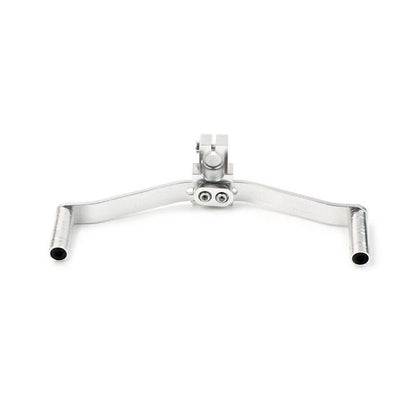 Motorcycle Dual Way Gear Shift Lever Footrest Pedal Shifter Silver Aluminum 1PC