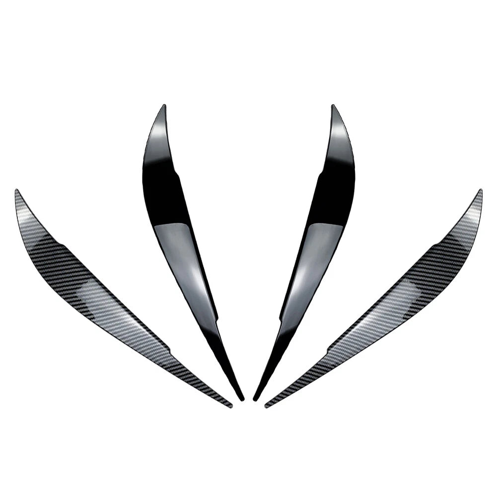 Front Headlight Eyebrow Trim For BMW 4 Series F32 F33 F36 2012-2020 Carbon Fiber