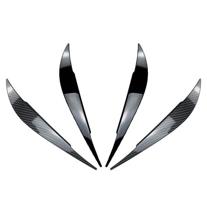 Front Headlight Eyebrow Trim For BMW 4 Series F32 F33 F36 2012-2020 Carbon Fiber