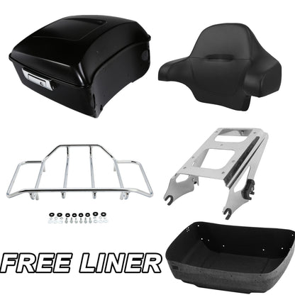 Matte King Trunk Pad Mount Rack Fit For Harley Electra Glide 2009-2013