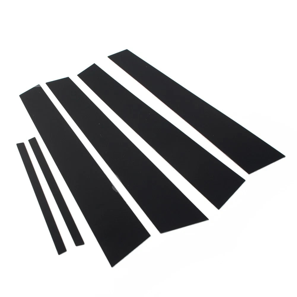 6 Pcs Bright Black Pillar Posts Door Window Trim For Dodge Charger 2011-2021