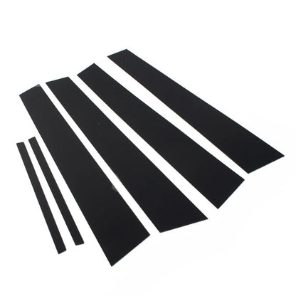 6 Pcs Bright Black Pillar Posts Door Window Trim For Dodge Charger 2011-2021