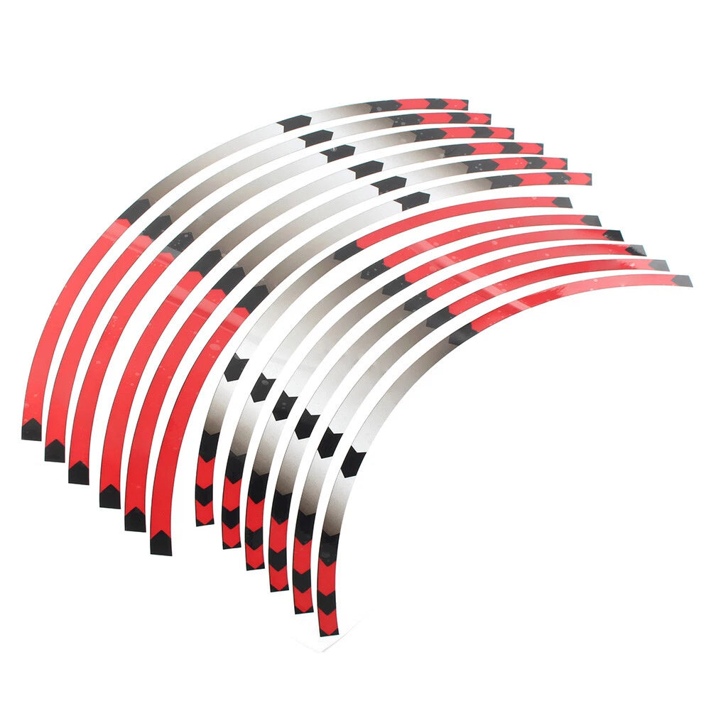 Fit HONDA XR650L 93-2021 XR250l 91-02 Rim Wheel Stripes Decals Tape Stickers red