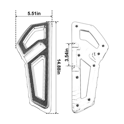 Driver Footboard Floorboard For Harley Softail Fat Boy Heritage Classic 2018-Up