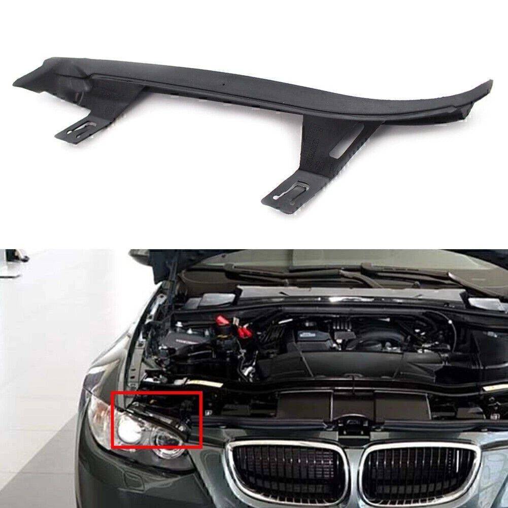 1 Pcs Black ABS Front Right  Upper Headlight Gasket For BMW 3 Series E92 E93