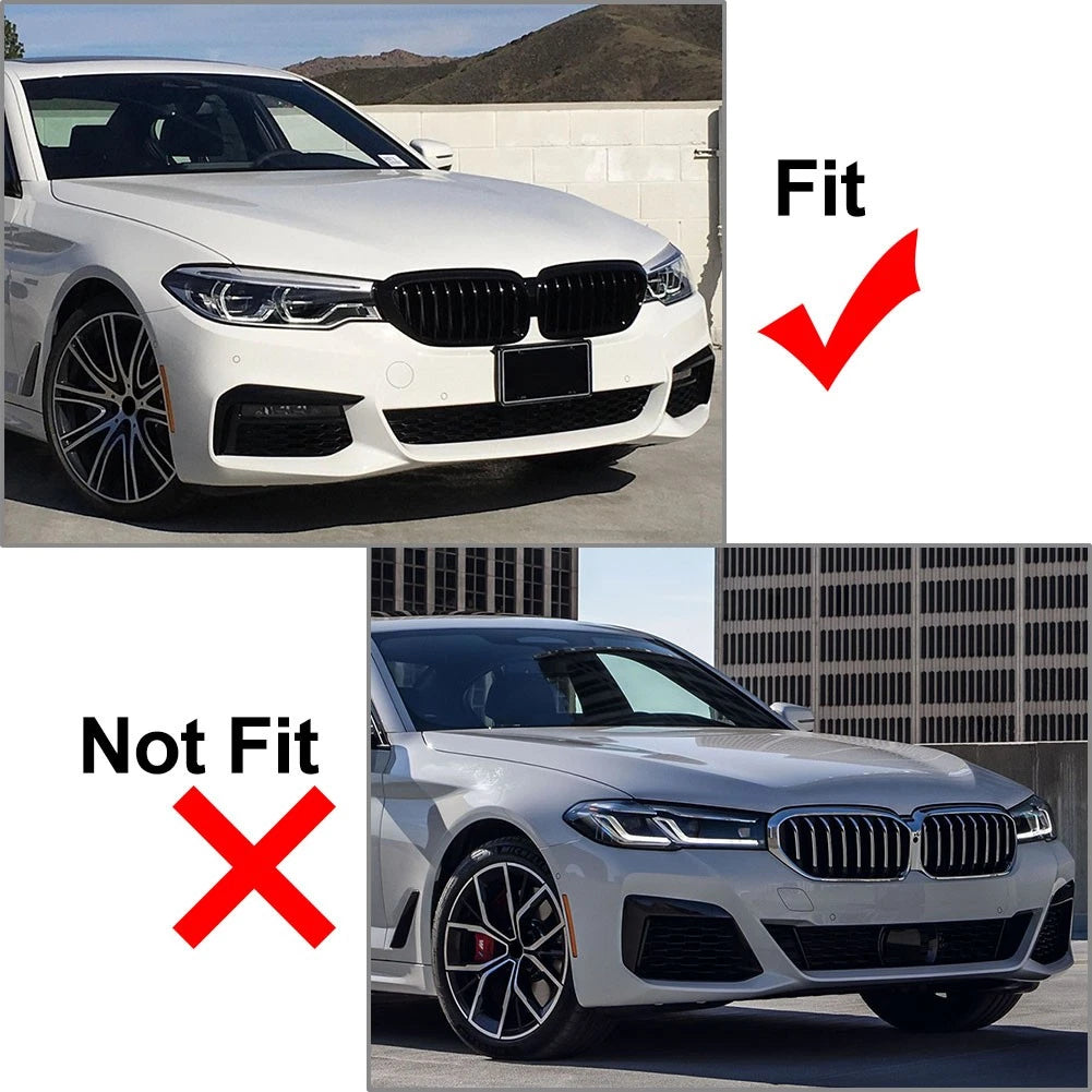 Front Bumper Splitter Lip Canard For BMW 5 Series G30 G31 M Sport 2017-20 Black