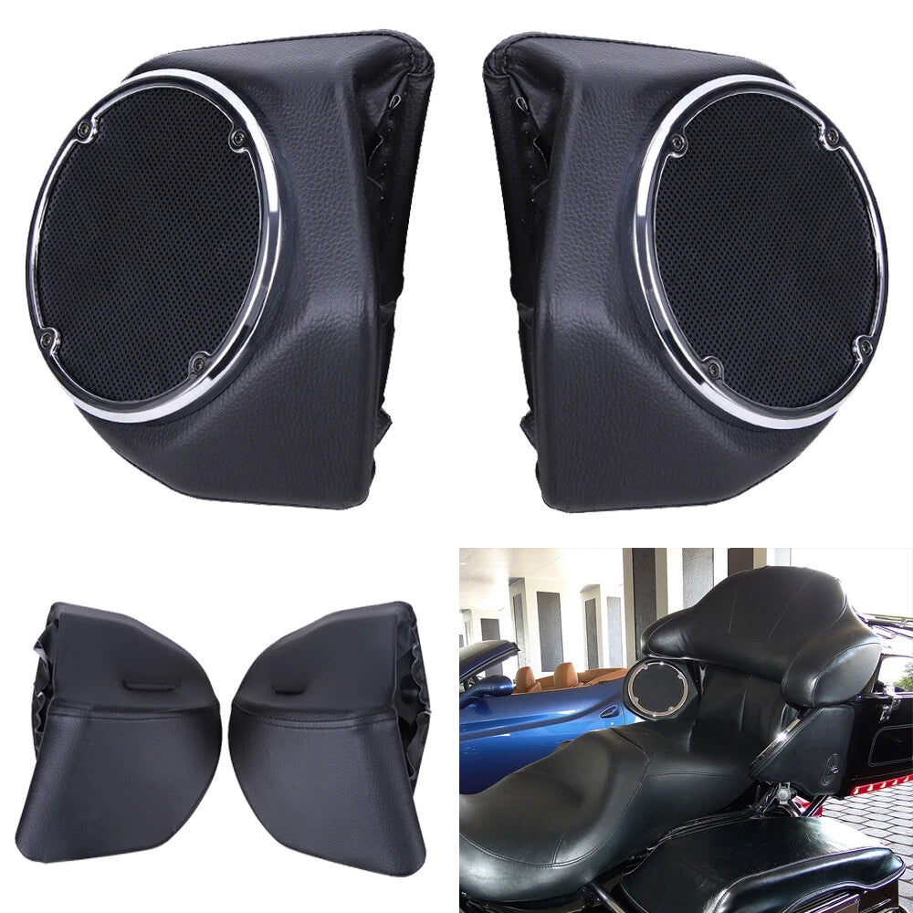 King Trunk 6.5" Speaker Pods For Harley Touring Tour Pak Road King Electra Glide
