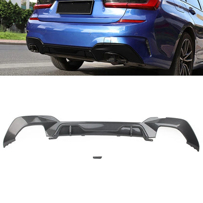Carbon Fiber Rear Bumper Lip Diffuser Lip For BMW 3 Series G20 G21 G28 2019+ US
