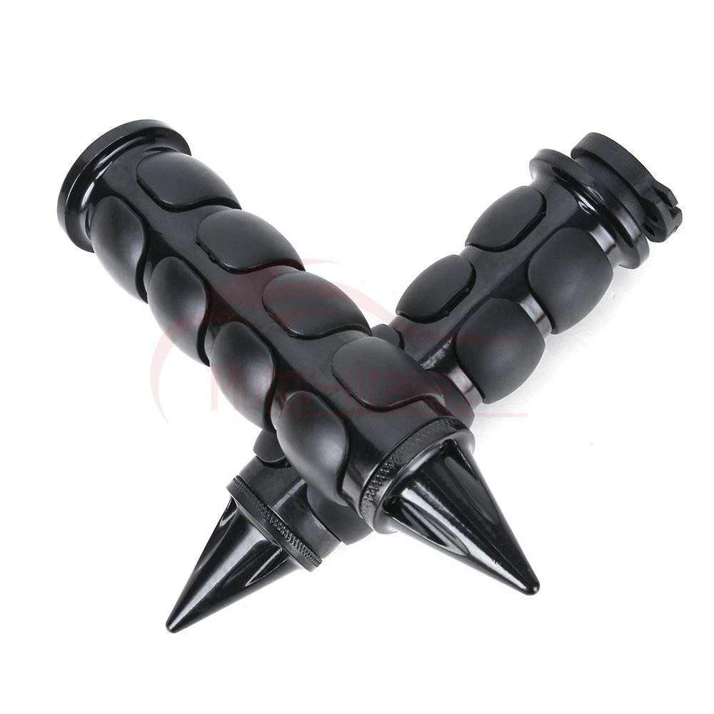 1" Black Handle Bar Hand Grips Fit for Harley Touring Sportster XL883 1200 Dyna