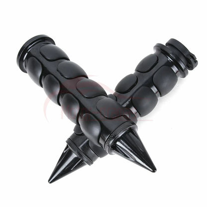1" Black Handle Bar Hand Grips Fit for Harley Touring Sportster XL883 1200 Dyna