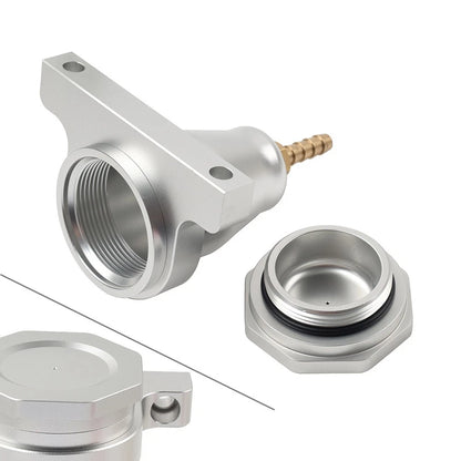 Silver Upgraded Billet Hydraulic Clutch Reservoir w/O-Ring Application Universal