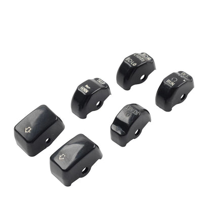 6x Hand Control Switch Housing Button Caps for Harley Sportster XL XR 1996-2013