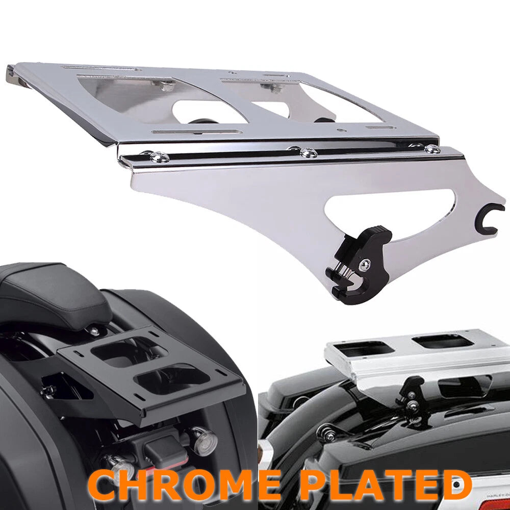 Two Up Tour Pak Pack Mounting Luggage Rack For Harley Touring Road King 2009-13