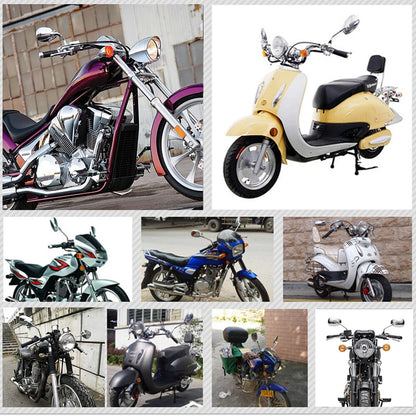 Chrome Motorcycle Mirrors For Honda Shadow Spirit 750 1100 VTX1300 VTX1800 10MM