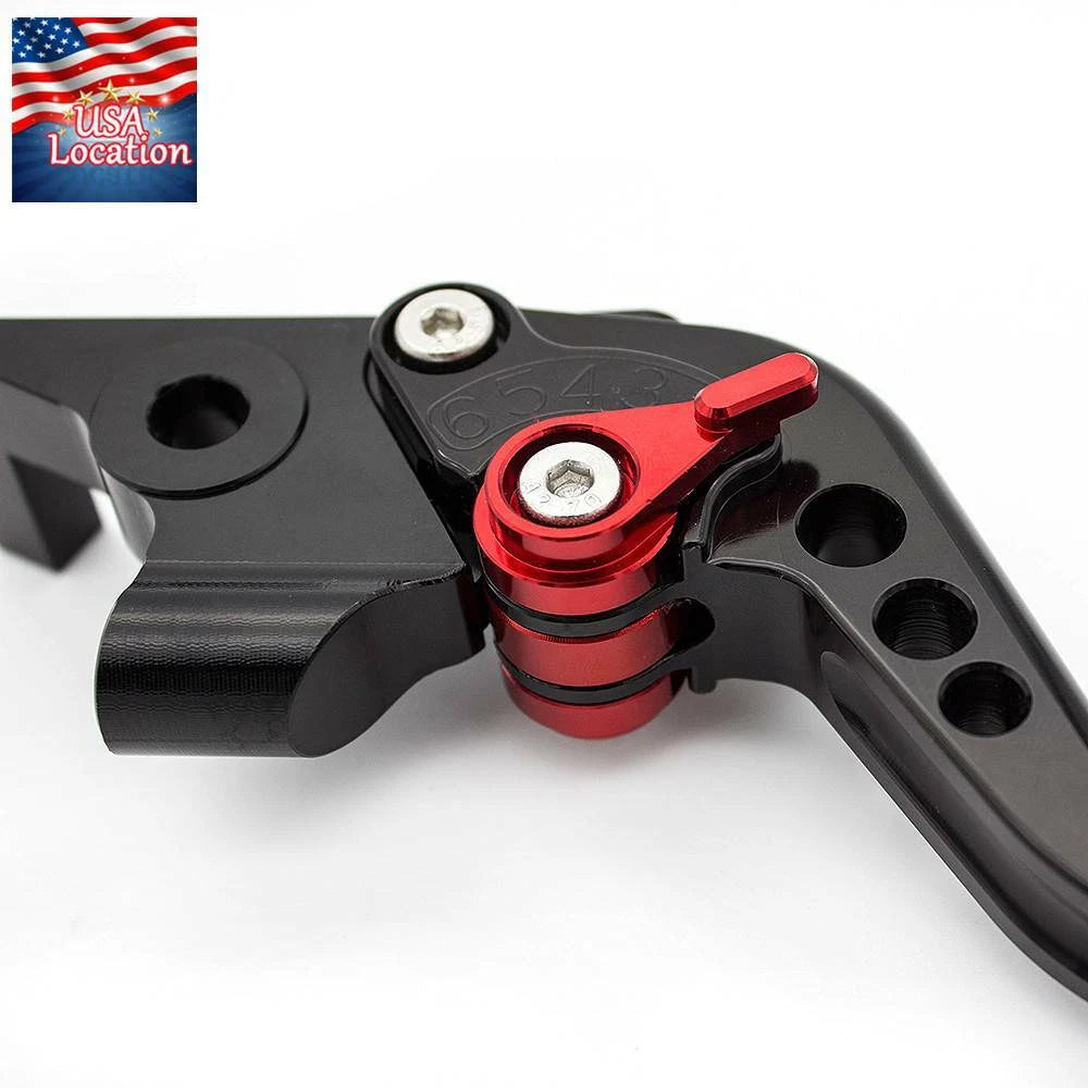 For Yamaha YZF R1 2004-2008 R6 2005-2016 CNC Brake Clutch Levers Handle Grips US