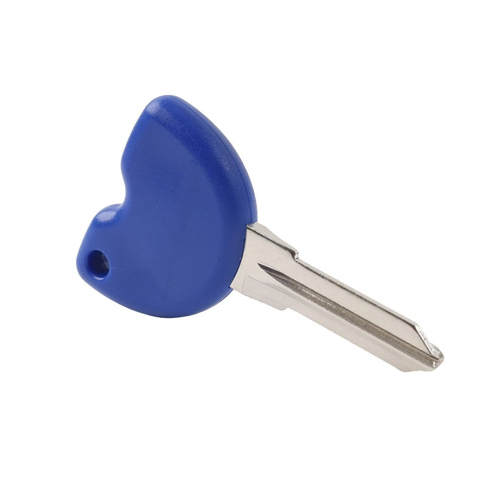 Motor Uncut Blade Blank Key For Vespa Piaggio 3VTE Fly 125 200 250 300 GTV Blue