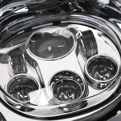 5.75" Dual LED Headlight Lamp Projector Fit For Harley Road Glide 1998-2013 2012