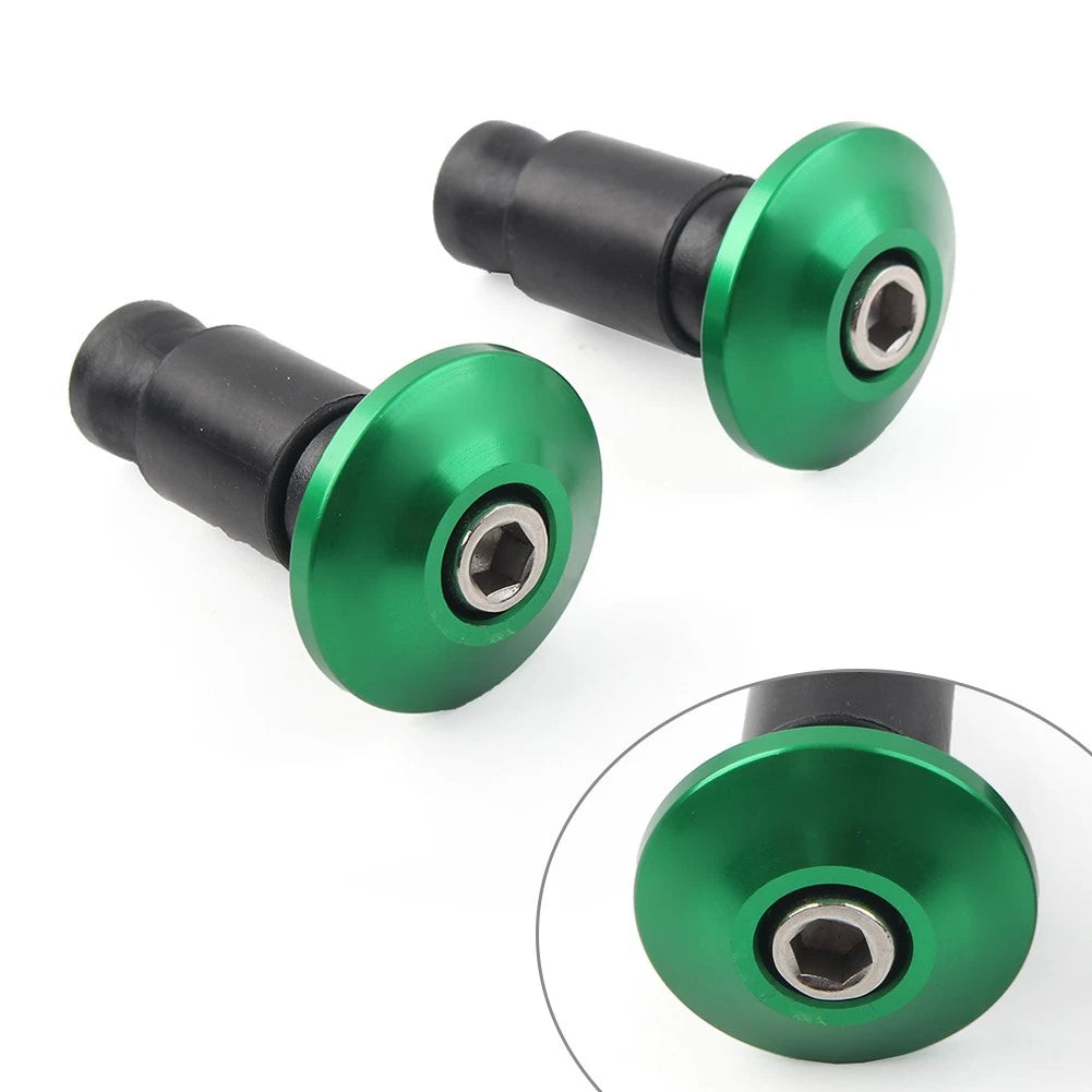 CNC 7/8'' Handle Bar End Weights Handlebar Grips Cap Plugs Dirt Bike Green USA
