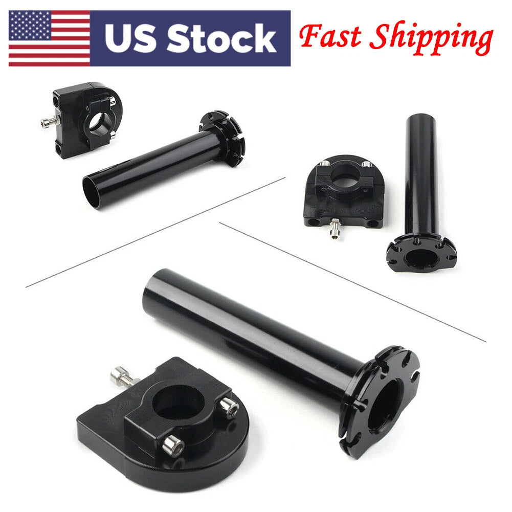 Throttle Tube 7/8" 22MM CNC Twist Handle Bar Accelerator Hand Grips Universal US