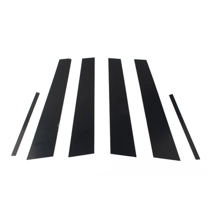 6 Pcs Bright Black Pillar Posts Door Window Trim For Dodge Charger 2011-2021