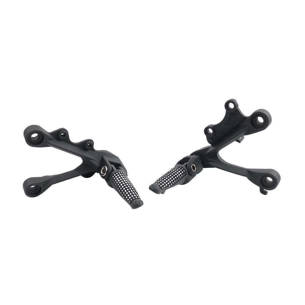 Front Driver Footpeg Footrest Bracket Kit For Kawasaki Ninja ZX6R ZX636 2009-24